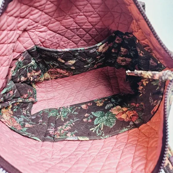 2 Piece Vintage 1993 Vera Bradley Tote Handbag AND Make-up Bag in Wildwood, EUC - Picture 7 of 13